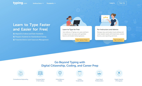 Typing website
